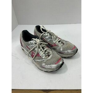 Mizuno Silver Wave Rider 14 Running Shoes 6 Silver Pink Metallic Y2K Gorpcore